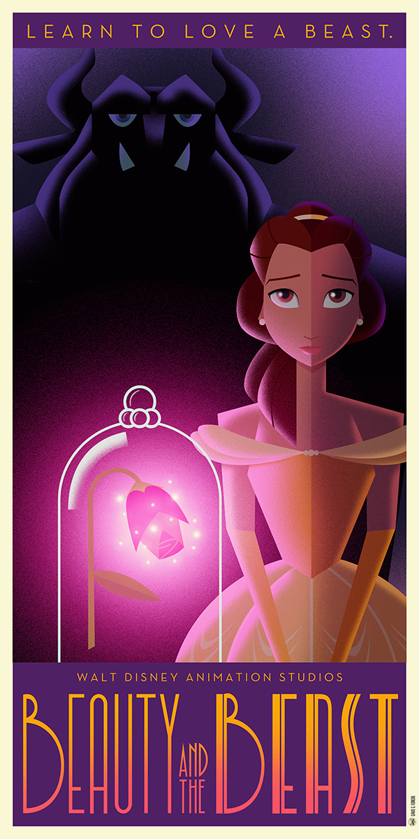 Disney Art Déco posters
