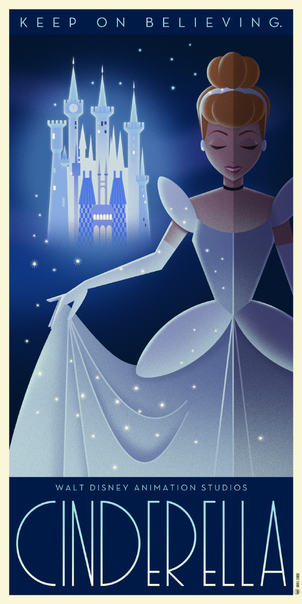 Disney Art Déco posters