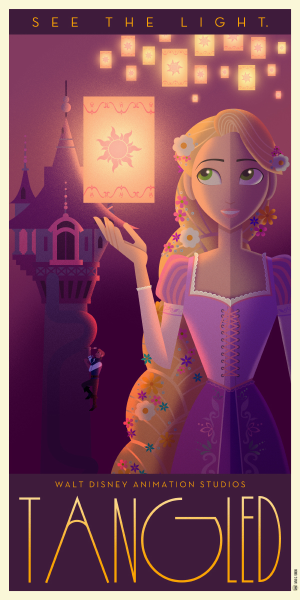 Disney Art Déco posters