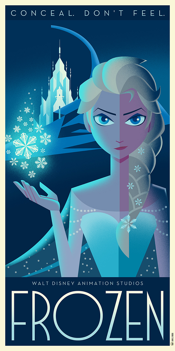 Disney Art Déco posters