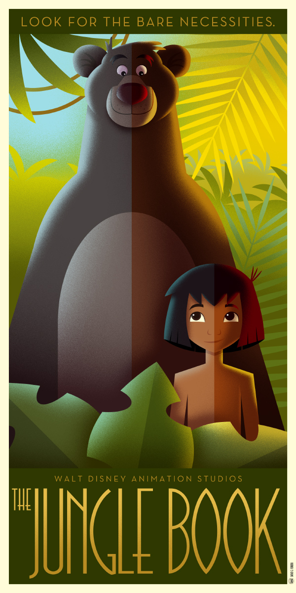 Disney Art Déco posters